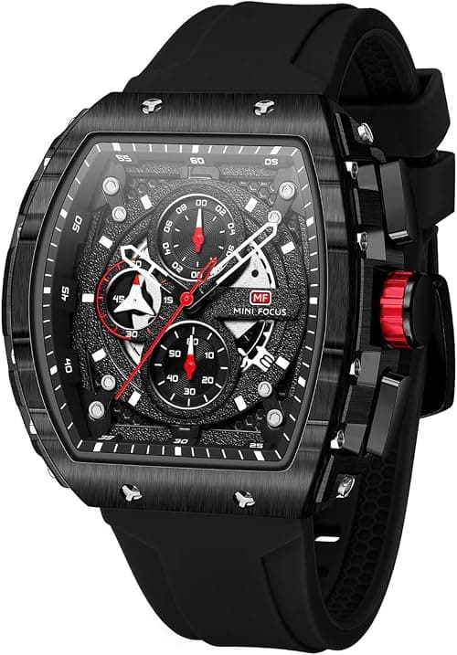 AIMES Watch Wristwatch for Men Fashion Casual Cool Big Dial Watch Luminous Waterproof Sport Analog Quartz Business Mens Watches Silicon Strap Dress Watch على Amazon.ae - متتبع الأسعار