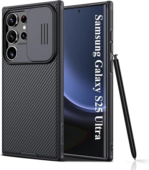 Samsung Galaxy S25 Ultra Case Cover Nillkin Camshield Pro Case With Slide Camera Lens Protection PC Back & TPU Frame Bumper Protection for Samsung Galaxy S25 Ultra (Black, Samsung Galaxy S25 Ultra) on Amazon.ae - Price Tracker