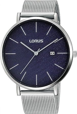 LorUS Men's Quartz Watch With Stainless Steel Strap, Silver, 20 (Model: Rh903Lx8) - Amazon.sa Price Tracker