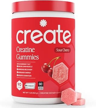 Create Creatine Monohydrate Gummies for Men & Women - Improves Focus, Strength & Endurance - Anti-Melt Formula - Vegan, Gluten Free, Non-GMO - 1.5g Creatine on Amazon.ae - Price Tracker