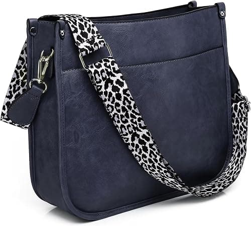 AUYOCO Vegan Leather Crossbody Bags for Women, Crossbody Purse with Guitar Strap Zipped Pockets Handbag Shoulder Bag on Amazon.ae - Price Tracker