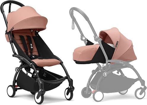 Stokke YOYO3 Pushchair with Newborn Set - Includes Black Frame, YOYO 6 + Textile Set (Ginger) & 0 + Newborn Set (Ginger) - Amazon.sa Price Tracker