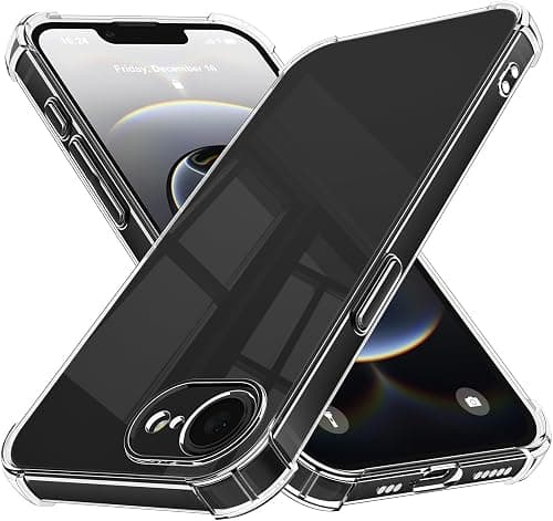 Silicone Case for iPhone 16e /iPhone 17e, Slim Liquid Silicone 3 Layers Full Covered Soft Gel Rubber Phone Case Protective Cover for iPhone 16e /iPhone 17e Cover(Clear) على Amazon.ae - متتبع الأسعار