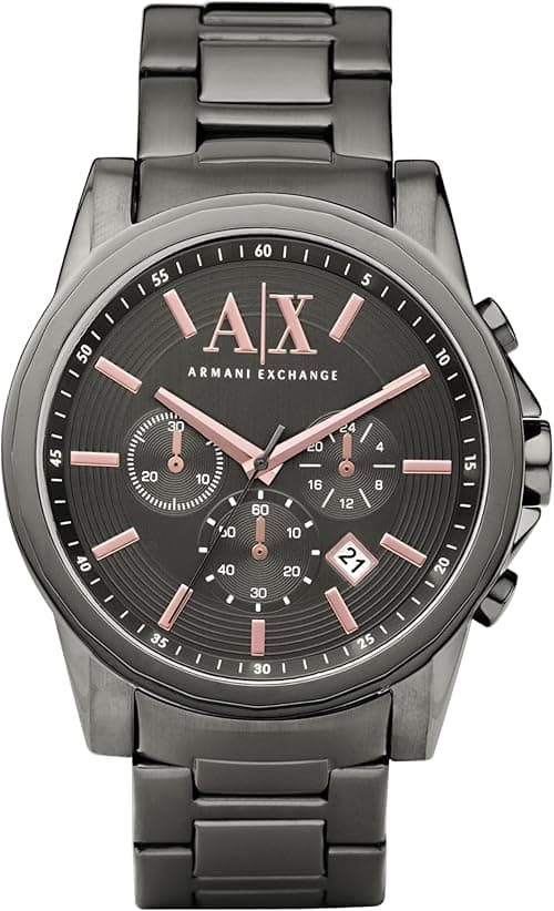 Armani Exchange Watch, Men's Chronograph, Stainless Steel Watch, 45mm case size on Amazon.ae - Price Tracker
