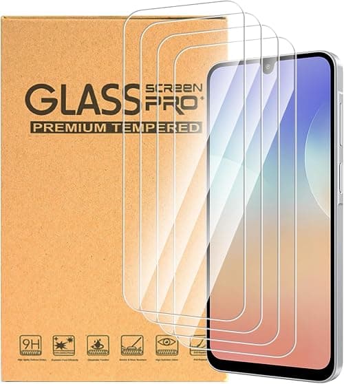 4-Pack Screen Protector for Galaxy M17 5G | (6.74 inch) 9H Hardness Anti-Scratch HD Clear Film with Bubble-Free Installation on Amazon.ae - Price Tracker