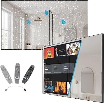 43 Inch Waterproof Smart Bathroom TV, 4K UHD Mirror Television with webOS, Built-in Alexa, Dolby Atmos, Wi-Fi, Bluetooth & ATSC Tuner for Luxury Bathroom & Spa on Amazon.ae - Price Tracker