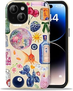 Compatible with iPhone 15 Plus Case, Aesthetic Summer Phone Case Cute European Fish Cherry Collage Lovely for Girl Women, Scratch Resistant Shockproof Protective Girly Case for iPhone 15 Plus on Amazon.ae - Price Tracker