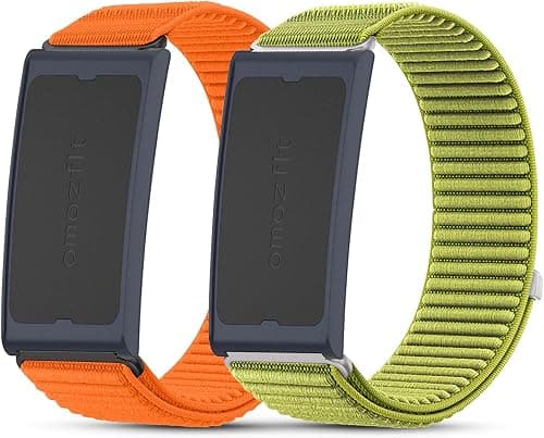 Pack of 2 Nylon Strap Compatible with Amazfit Helio Strap, Adjustable Sports Replacement Strap for Smartwatch., Nylon على Amazon.ae - متتبع الأسعار