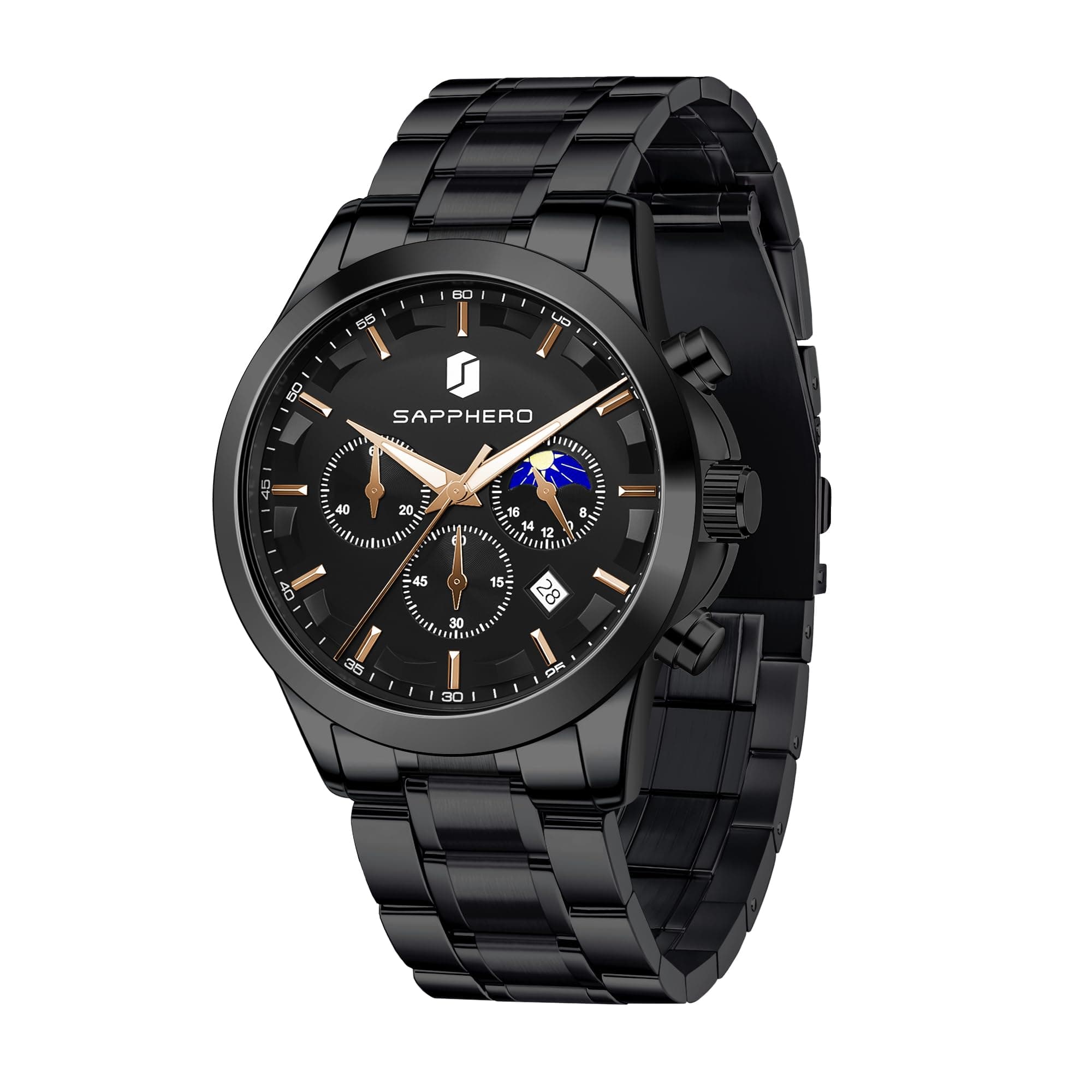 BY BENYAR Mens Watch Waterproof Chronograph Date Watch for Men Quartz Movement Analog Watch Business Casual Gift for Men on Amazon.ae - Price Tracker