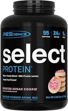 PEScience Select Low Carb Protein Powder, Frosted Sugar Cookie, 55 Serving, Whey and Casein Blend, Keto Friendly, Gluten Free, Best Tasting, Clean Isolate for Women and Men on Amazon - Best Deal Finder