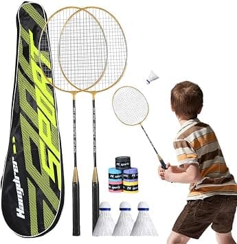 Badminton Racket Sweat Absorbent Grip 2pcs Set Lightweight Equipment | Adult Badminton Rackets for Adults Professionals Sports Gym on Amazon.ae - Price Tracker