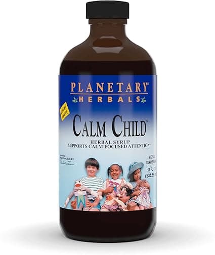 Planetary Herbals Calm Child Herbal Syrup - Includes Soothing Botanicals Chamomile, Lemon Balm, Catnip & More - 8oz on Amazon.ae - Price Tracker