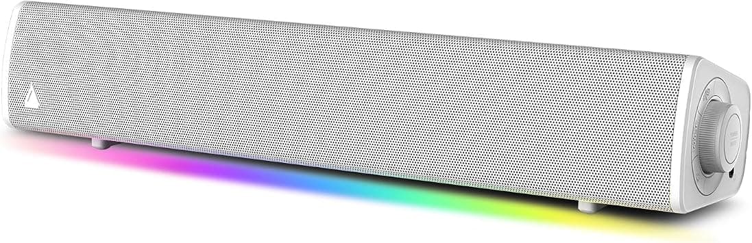 CREATIVE Sound Blaster GS3 (White) Compact RGB Gaming Soundbar with SuperWide technology, Powered via USB, Bluetooth 5.4, Headphone-out port, For PC and Mac على Amazon.ae - متتبع الأسعار