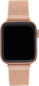 Anne Klein Silicone Fashion Band for Apple Watch Secure, Adjustable, Apple Watch Band Replacement, Fits Most Wrists - Amazon.ae Price Tracker