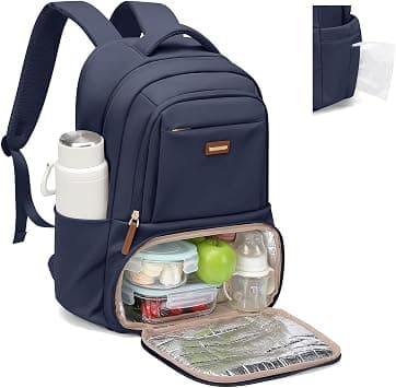 GOLF SUPAGS - 16 inch laptop lunch backpack with insulated cooler, lunch bag for college work, camping, picnic, Navy blue, 16" on Amazon.ae - Price Tracker