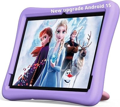 Plimpton Upgrade Tablet Android 15, 10-Inch Tablet with Google Space, 8-core, 64GB/TF 1TB, 6000mAh, EVA Shockproof Case, 20 (Purple) على Amazon.ae - متتبع الأسعار