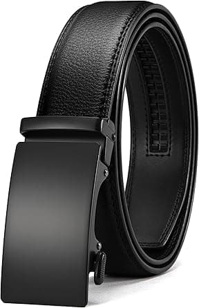 CHAOREN Belts for Men - Mens Belt Leather 1 3/8" for Jeans - Micro Adjustable Ratchet Belt Fit Everywhere on Amazon.ae - Price Tracker