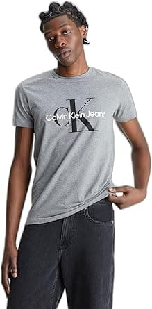 Calvin Klein Men Monologo Slim Tshirt Monologo Slim Tshirt (pack of 1) on Amazon.ae - Price Tracker