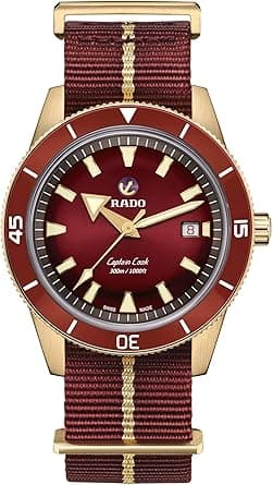 Rado Captain Cook Automatic Bronze Fabric Bracelet on Amazon.ae - Price Tracker