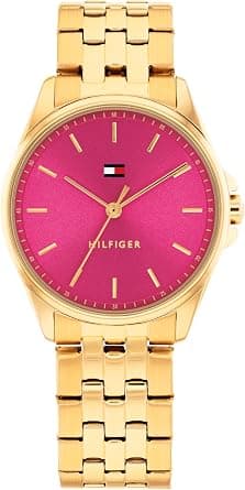 Tommy Hilfiger Women's Quartz Watch – Mini 30mm Stainless Steel Case, Integrated Link Bracelet, Versatile Style - Gift for Her on Amazon - Best Deal Finder