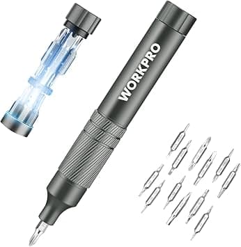 WORKPRO 24-in-1 Precision Screwdriver, Pen Style, S2 Steel Bits, Grey on Amazon.ae - Price Tracker