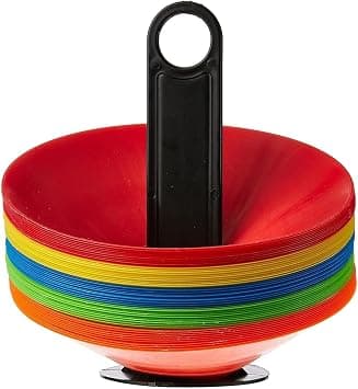 Dorsa Training Agility Cones, 50 pieces- Mix Color, Other, Multicolor على Amazon.ae - متتبع الأسعار