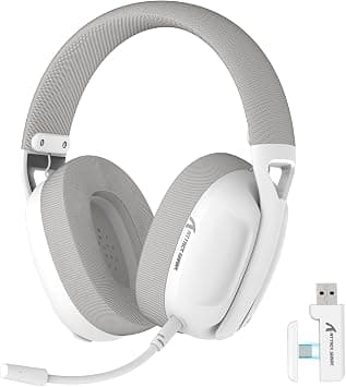 ATTACK SHARK L80 Ultra Light Wireless Gaming Headset,Bluetooth 5.3,2.4G,3.5mm Wired,50 Hours,40mm Pro-G Drivers,Gaming Headphones with Noise Cancelling Detachable Mic,for PC Mac Mobile-White on Amazon - Best Deal Finder