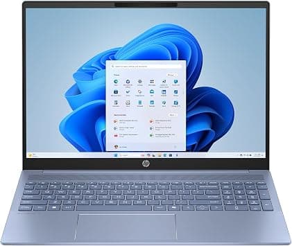 HP OmniBook 5 LaptopAI 16-af1004nx, 16" 2K, Intel Core Ultra 5-225U, Intel Graphics, 16GB RAM, 512GB SSD, Windows 11 Home, Sky blue - C20VZEA - متتبع أسعار Amazon.sa
