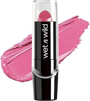 wet n wild Silk Finish Lipstick, Hydrating Rich Buildable Lip Color, Formulated with Vitamins A,E, & Macadamia for Ultimate Hydration, Cruelty-Free & Vegan - Pink Ice on Amazon.ae - Price Tracker
