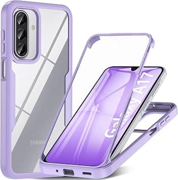Ottpluscase for Samsung Galaxy A17 5G Case, 360° Shockproof Outdoor Phone Case with Screen Protector – Full-Cover Armor Case, Purple على Amazon.ae - متتبع الأسعار