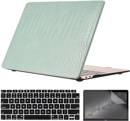 Compatible with MacBook Pro 16 Inch Case M5 2026 M4 2025 M3 M2 M1 2024-2021 A3429 A3428 A3403 A3186 A2991 A2780 A2485, PU Leather Hard Shell Case with Keyboard Cover & Screen Protector, Green on Amazon.ae - Price Tracker