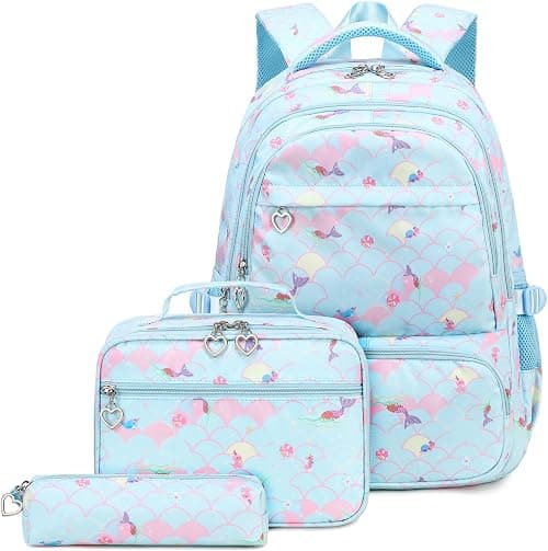 Joyfulife Mermaid Backpack with Lunch Box 3pcs على Amazon.ae - متتبع الأسعار