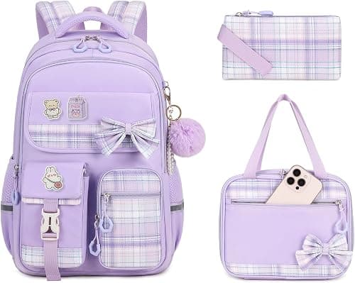 MOONBABY Girls Backpack, Kawaii Kids Backpack for Girls School Bags for Middle School Students - Book Bag for School on Amazon.ae - Price Tracker