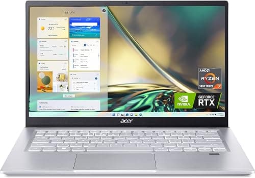 Acer Swift X SFX14-42G-R607 Creator Laptop | 14" Full HD 100% sRGB | AMD Ryzen 7 5825U | NVIDIA RTX 3050 Ti Laptop GPU | 16GB LPDDR4X | 512GB SSD | Wi-Fi 6 | Backlit KB | Windows 11, Gray on Amazon.ae - Price Tracker