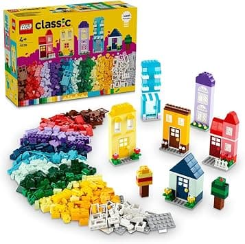 LEGO Classic Creative Houses, Bricks Building Toys Set for Kids, Boys & Girls Aged 4 Plus, Creative Toy Gift with House Accessories for Young Builders 11035 - متتبع أسعار Amazon.sa