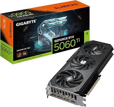 GIGABYTE GeForce RTX 5060 Ti Gaming OC 16G Graphics Card, 16GB 128-bit GDDR7, PCIe 5.0, WINDFORCE Cooling System, GV-N506TGAMING OC-16GD Video Card on Amazon - Best Deal Finder