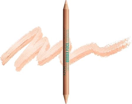 Nyx Professional Makeup Brow Highlighter, Dual Ended Pencil, For Lifting, Highlighting And Concealing, Wonder Pencil, Medium Peach on Amazon.ae - Price Tracker