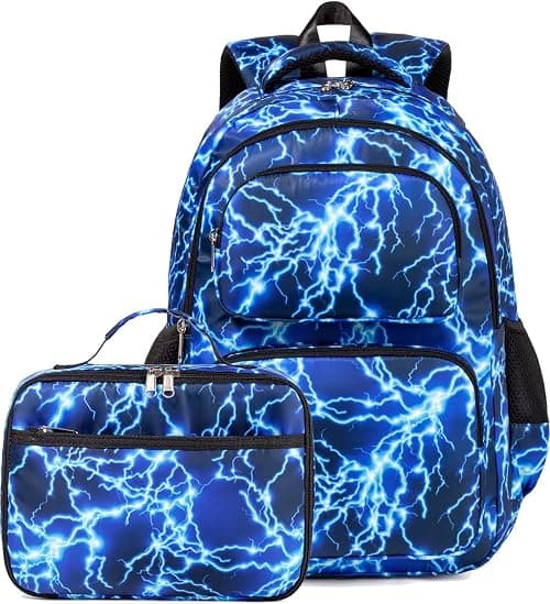 Kids Backpack Boys Girls Backpack with Lunch Box Kindergarten Elementary Middle School Bookbag Toddler Teens 4-14 on Amazon.ae - Price Tracker