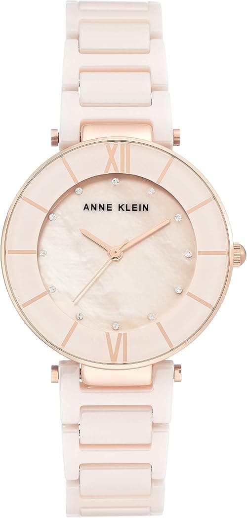 Anne Klein Women's AK/3266 Premium Crystal Accented Ceramic Bracelet Watch on Amazon.ae - Price Tracker