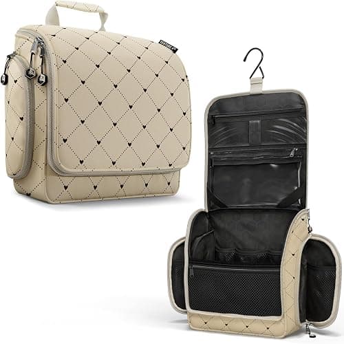 Venture 4TH Premium Travel Hanging Toiletry Bag for Men and Women with Expandable Compartments for Cosmetics, Makeup Brushes, Jewelry, Shaving Tools, Removable TSA Friendly Clear on Amazon - Best Deal Finder