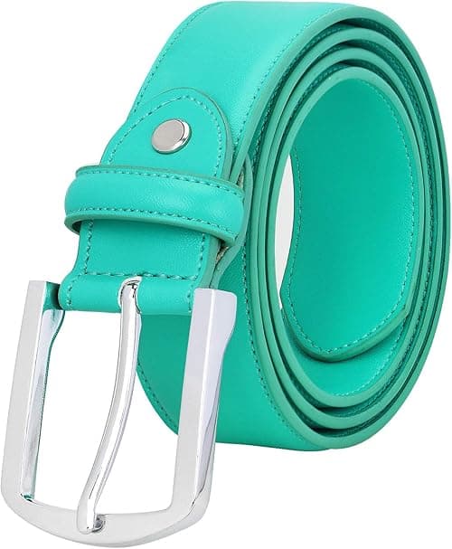 Falari Men Genuine Leather Casual Dress Belt With Single Prong Buckle 16 Colors on Amazon.ae - Price Tracker