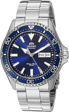 Orient Men's Kamasu Stainless Steel Japanese-Automatic Diving Watch on Amazon.ae - Price Tracker