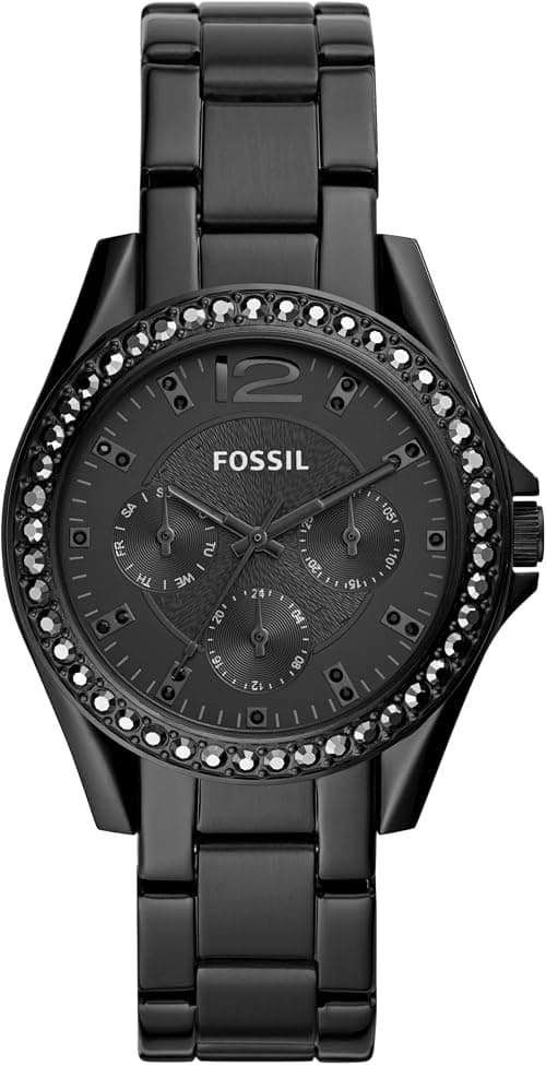Fossil Riley Women's Watch with Crystal Accents and Stainless Steel Bracelet Band on Amazon.ae - Price Tracker