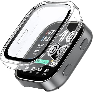 Lemxiee Case for Amazfit Bip Max Case with Tempered Glass Screen Protector Transparent Acrylic Protective Film on Amazon.ae - Price Tracker