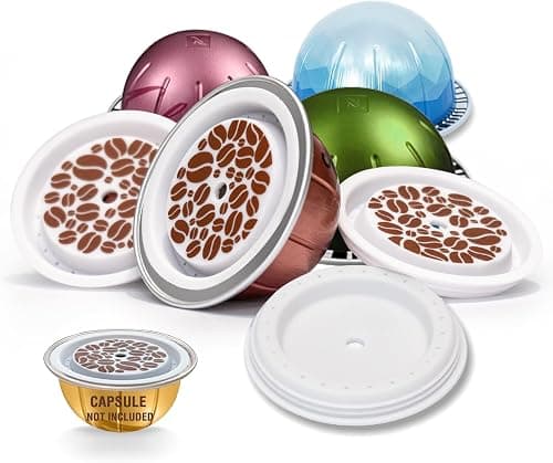 Reusable Lids for Nespresso Vertuo, 4 Pcs Food Grade Silicon, Refillable Pod, Compatible with Nespresso Vertuo, White, 2.99 Count on Amazon.ae - Price Tracker