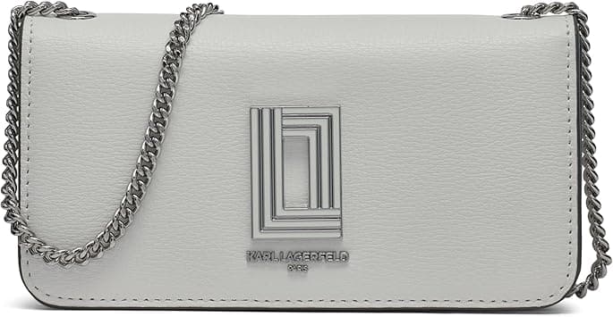 KARL LAGERFELD Paris Women's Kosette Wallet, White/Silver, One Size on Amazon.ae - Price Tracker