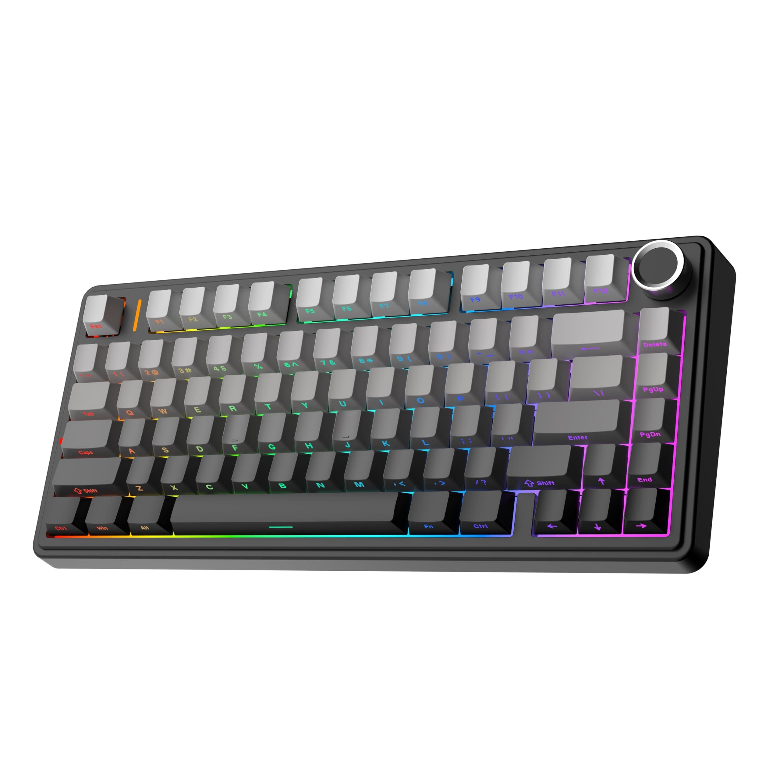 EPOMAKER x AULA F75 Gasket Mechanical Keyboard, 75% Wireless Hot Swappable Gaming Keyboard with Five-Layer Padding&Knob, Bluetooth/2.4GHz/USB-C, RGB (Black Gradient, LEOBOG Reaper Switch) on Amazon.ae - Price Tracker