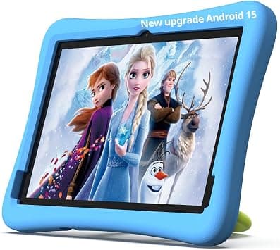 Plimpton Upgrade Kids Tablet Android 15, 10-Inch Tablet for Kids with Google Kids Space, 8-core, 64GB/TF 1TB, 6000mAh, Parental Controls, Toddler Tablet with EVA Shockproof Case, Kids20 (Blue) on Amazon.ae - Price Tracker