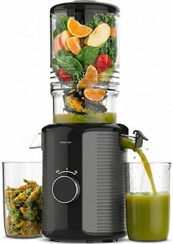 Green Lion Slow Juicer Pro Cold Press Juicer, 300W Copper Motor 58 RPM Masticating Juicer, 128mm Extra-Wide Feed Chute & 1.2L Hopper, Reverse Function, BPA-Free Healthy Juicing Machine - Black on Amazon.ae - Price Tracker