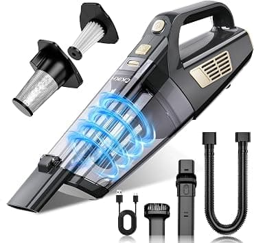 CKIKH Handheld Vacuum Cordless, 15000PA Strong Suction Hand Held Car Vacuum Cleaner Portable with Multi-Nozzles & Washable Filter, Lightweight Dust Busters Rechargeable for Home, Car, Office, Pets on Amazon - Best Deal Finder